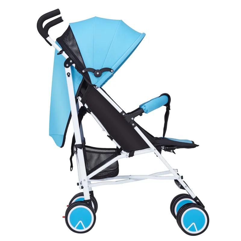 Kunbao детская коляска складная ультралегкий зонтик yoya Plus складная детская коляска может сидеть на коленях ребенок тележка летняя тележка - Цвет: Синий