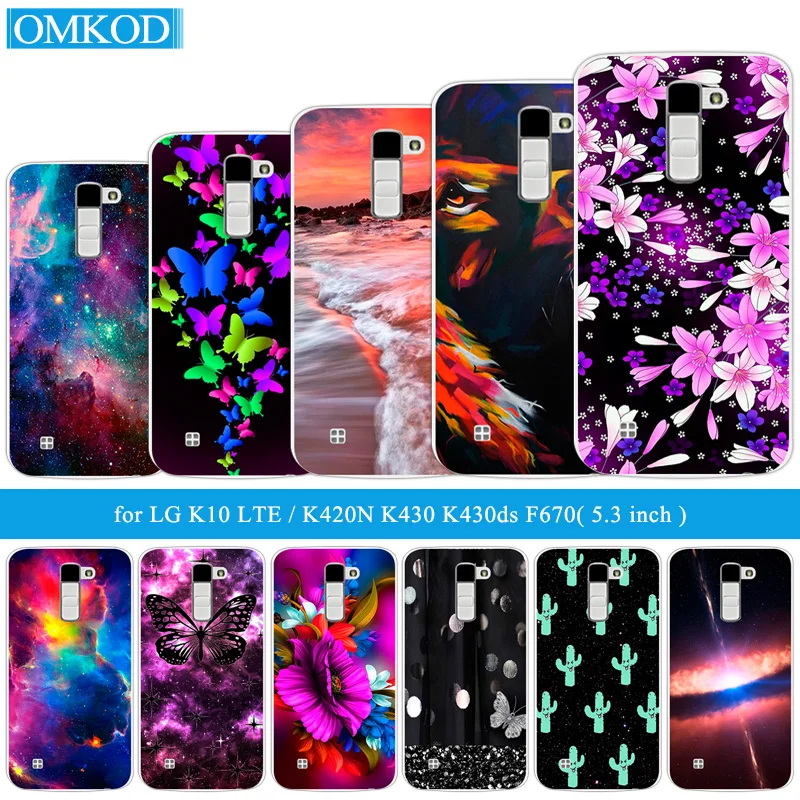 for LG K10 K420N K430DS TPU Cover Mobile Phone Protective Butterfly Case Capa Lte Ultrathin | Мобильные телефоны и