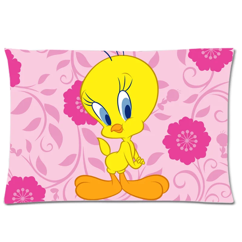 Hot Sale Cartoon Tweety Bird Pillow Cover Comfortable Peach Skin