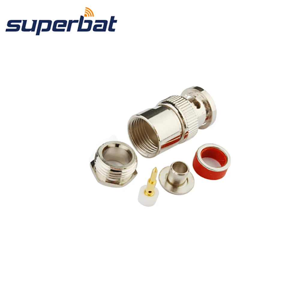 50ohm BNC Male Straight RF Coaxial Connector for Telecommunications
