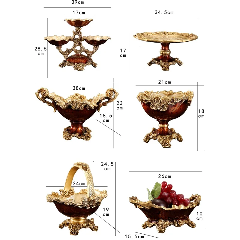 Европейские ключи чаша ретро гостиная чайные столы фрукты конфеты аксессуары для чаши дверной проем декоративные чаши и украшения