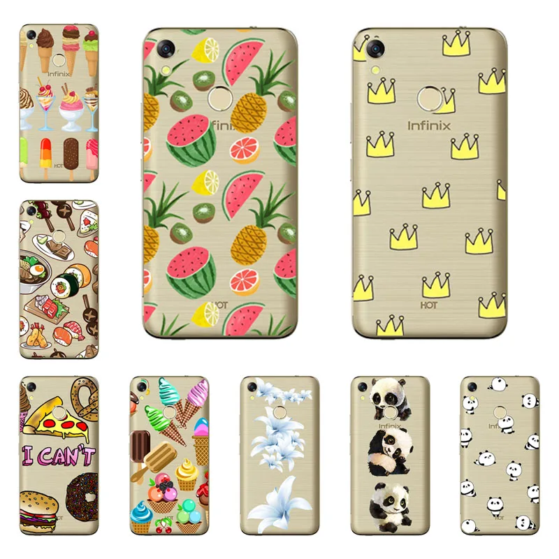 

Infinix Hot 5 X559 X559C Case,Silicon Black Painting flower Soft TPU Back Cover for Hot 5 X559 X559C protect Phone cases shell