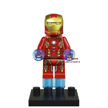 50 шт. коллекция супергероев Железный человек строительные блоки, друзья для девочек и мальчиков детские игрушки