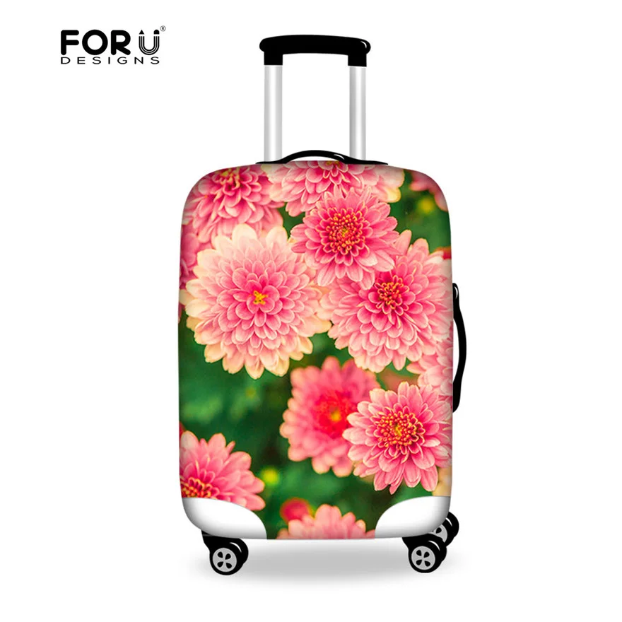FORUDESIGNS Flower Printing Luggage Protective Cover for 18 28 Inch