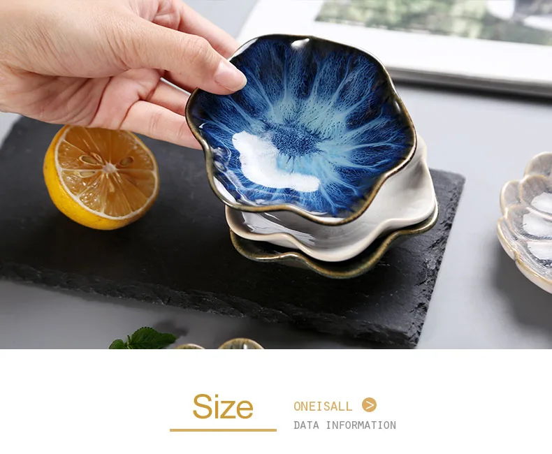 Керамика лоток для хранения Творческий завод Форма сервировочный поднос десертная тарелка для суши Дисплей лотки для дома ресторана Настенный декор
