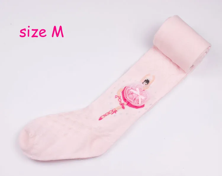 Girl Leggings Pink M Леггинсы для девочек женские осенние зимние чулки для девочек от 3 до 10 лет, Детские теплые хлопковые леггинсы для девочек, леггинсы для танцев - Цвет: Girl Leggings Pink M