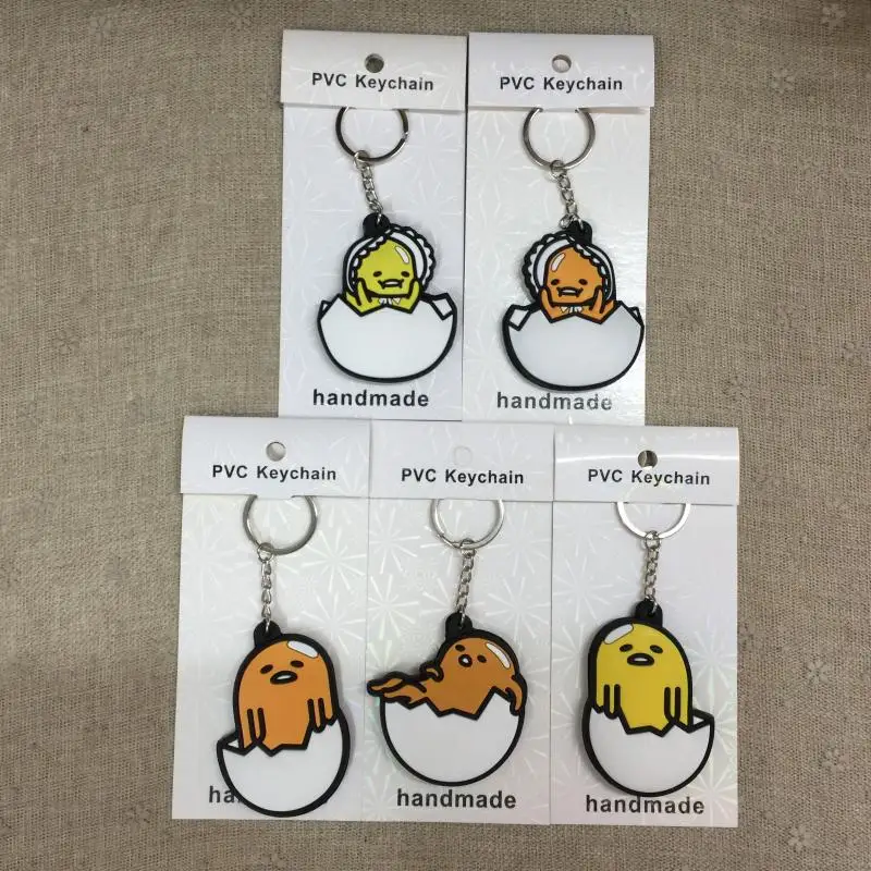 

IVYYE Lazy gudetama Style Anime Key Chain PVC Figure Morty Keyring cute Toy Keychain Keyholder Birthday Gifts Unisex NEW