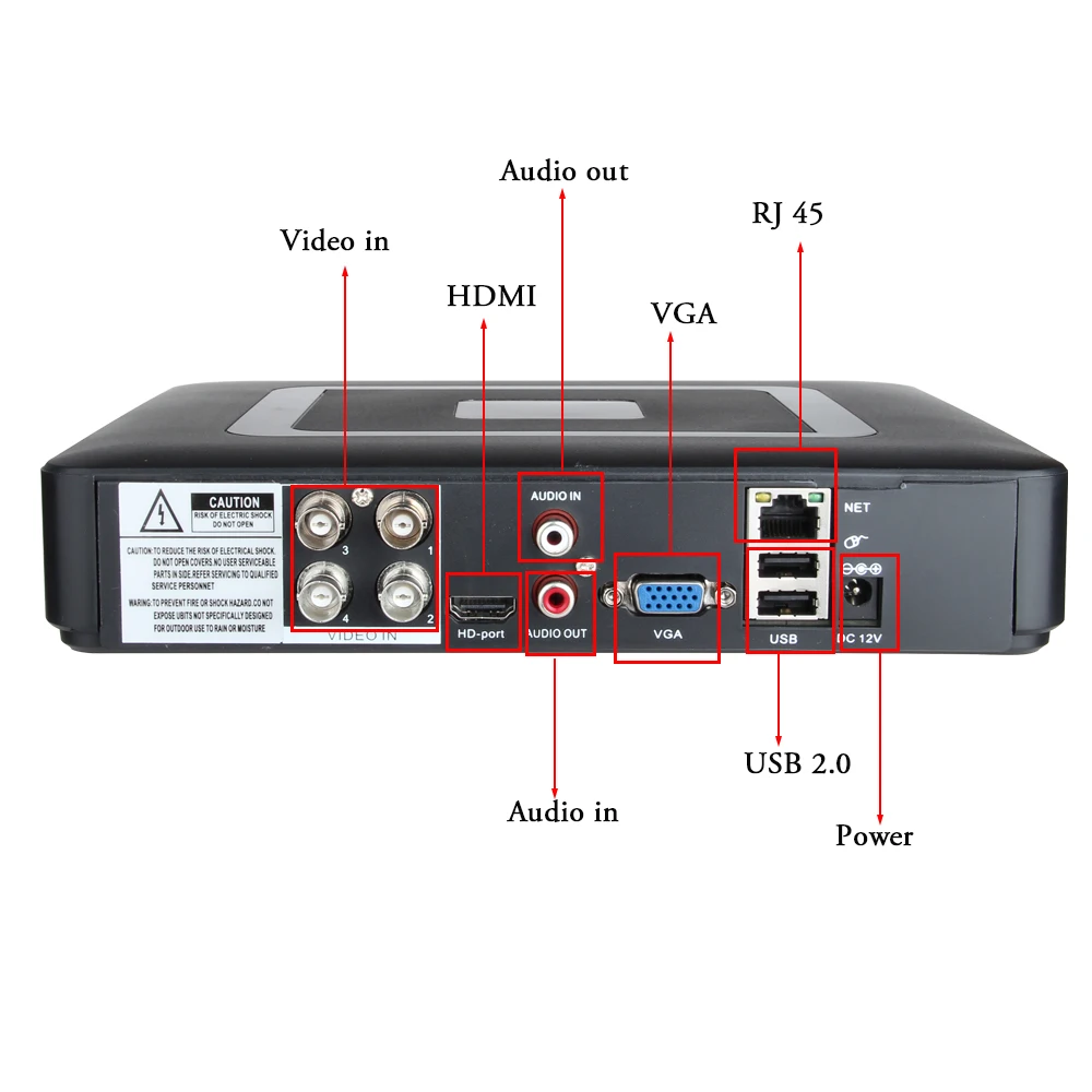 OUERTECH 5 в 1 AHD CVI TVI IP CVBS 4CH CCTV Мини DVR 1080N 2 SATA HDD порт ONVIF наблюдения цифровой видеорегистратор DVR