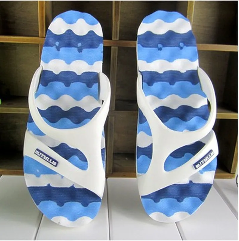 

Summer Fashion Men Slippers Flowers Non-slip Indoor Male Slippers Summer Unisex Slides Massage Couple Beach Slippers