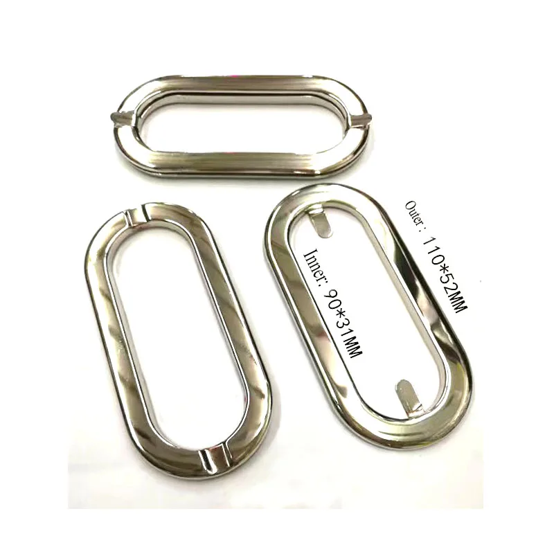 90 x 31mm inner Round Rectangle Grommet purse handles in Bag Parts
