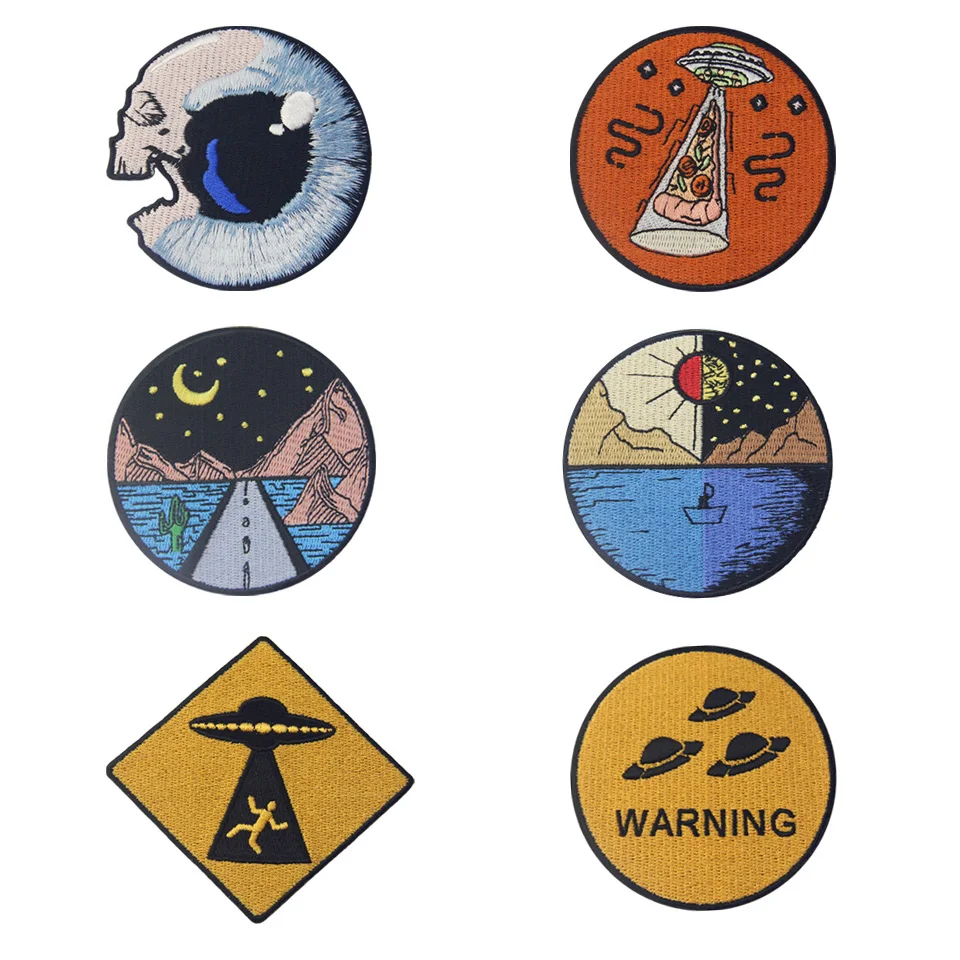 Embird patches экологически чистые вышиваемые джинсы с круговым узором ручной работы 3D