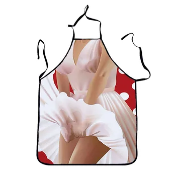 

Kitchen Apron Digital Tablier Printed Bib Sexy Woman Funny Pinafore Cooking Baking Party Cleaning Cute Aprons For Women Avental