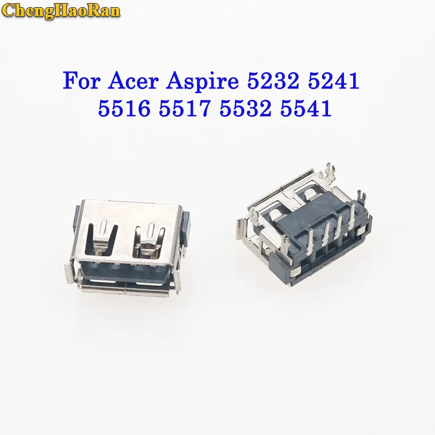 

ChengHaoRan for Acer Aspire 5232 5241 5516 5517 5532 5541 USB 2.0 Jack Plug Female Socket Motherboard Connector