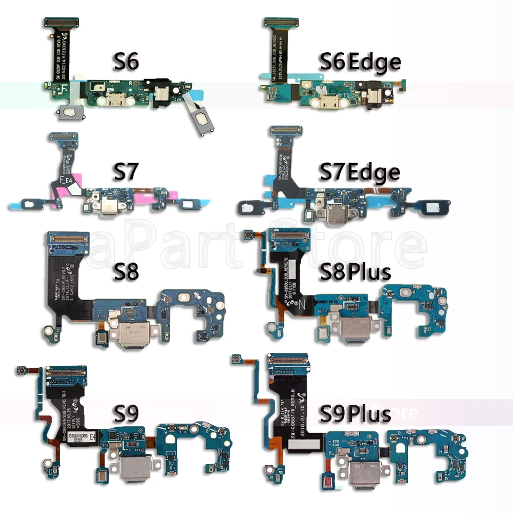 Usb порт док станция разъем для зарядки гибкий кабель Samsung Galaxy S6 S7 Edge S8 S9 Plus G920F G930F