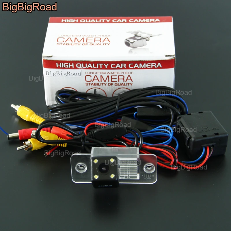 

BigBigRoad Car Rear View Reverse backup Camera with Filter / power relay For vw tiguan 2010 2011 2012 - 2015 CCD parking camera