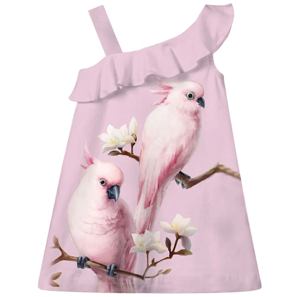 

Girls Dresses new nice Print Children Kids Clothes party clothing Casual Fashion Kids best Baby girl birthday dress summer