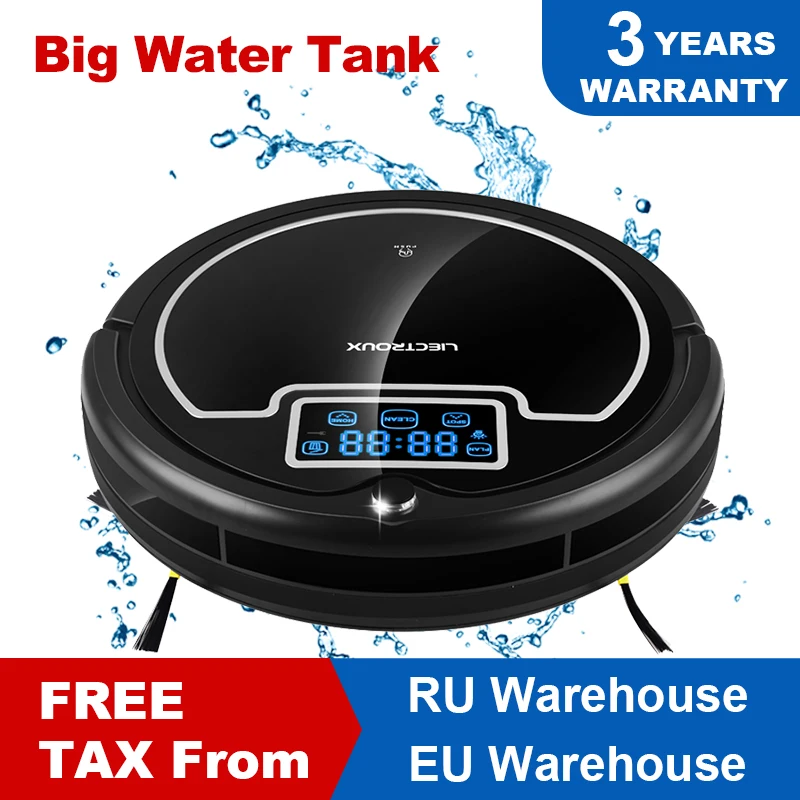 (России Склад) LIECTROUX B2005PLUS Робот с Воды Мокрой и Сухой Сенсорный Экран withTone По