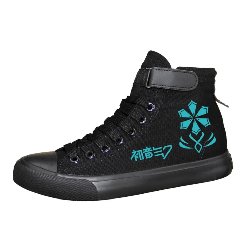

High-Q Unisex Anime Cos Hatsune Miku Student Casual Canvas Shoes plimsolls