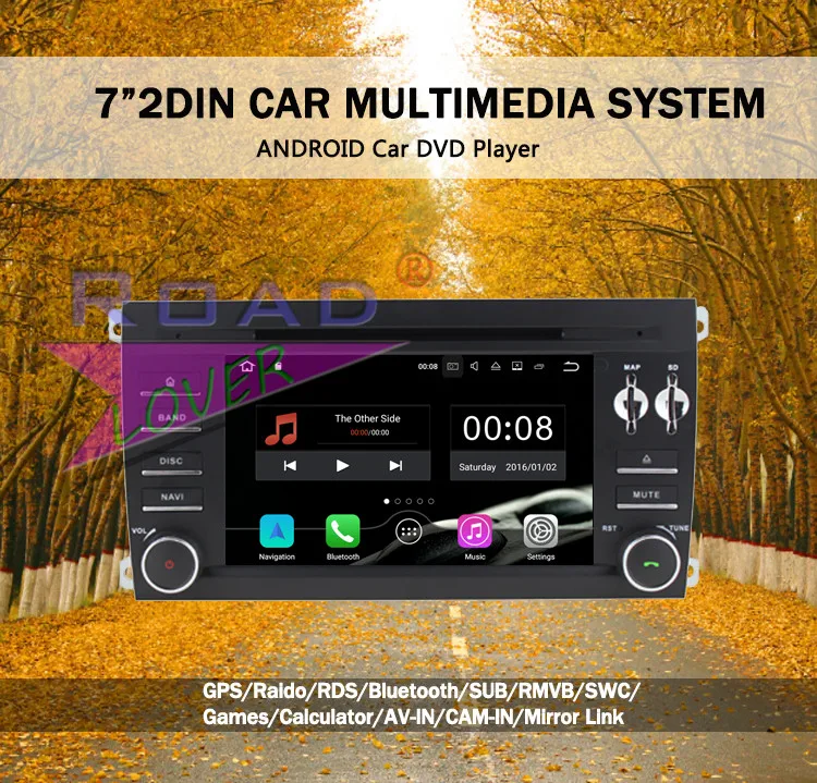 Wanusual 2 г+ 16 ГБ Android 7,1 автомобильный мультимедийный DVD Авто плеер для poesche Cayenne 2003 2004 2005 2006 2007 2008 2009 2010 gps Navi