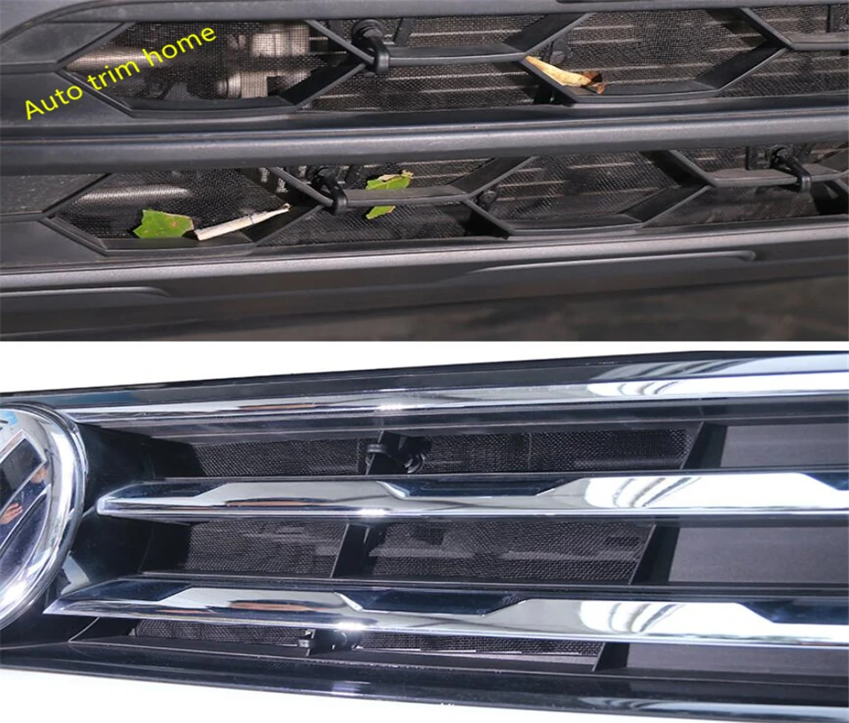 

Lapetus Accessories Fit For Volkswagen VW Tiguan 2016 - 2019 Front Insect Screening Mesh Front Grille Protection Net Cover Trim