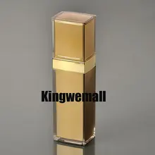 100 шт/партия емкость 50 мл акриловый лосьон Квадратная бутылка, косметический контейнер FA06