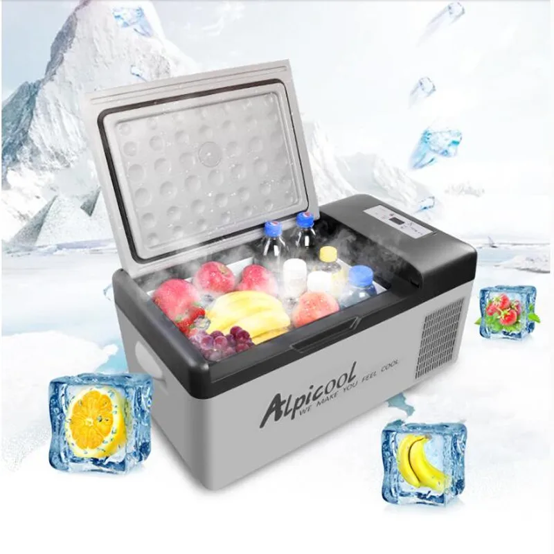 15L DC12V 24V AC220V Household And Car Using Electric Refrigerator Mini