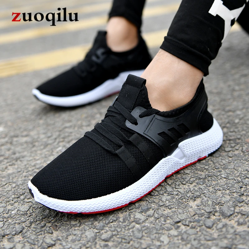 2019 New Mesh Men Casual Shoes Lac-up Men Shoes Lightweight Comfortable Breathable Black Sneakers Men Tenis Feminino Zapatos