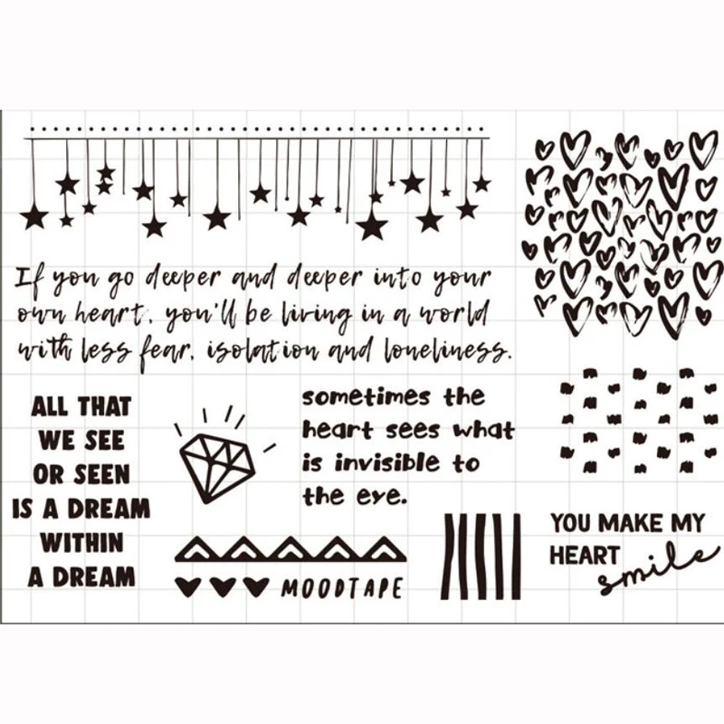 

ZFPARTY My heart Transparent Clear Silicone Stamp/Seal for DIY scrapbooking/photo album Decorative card making