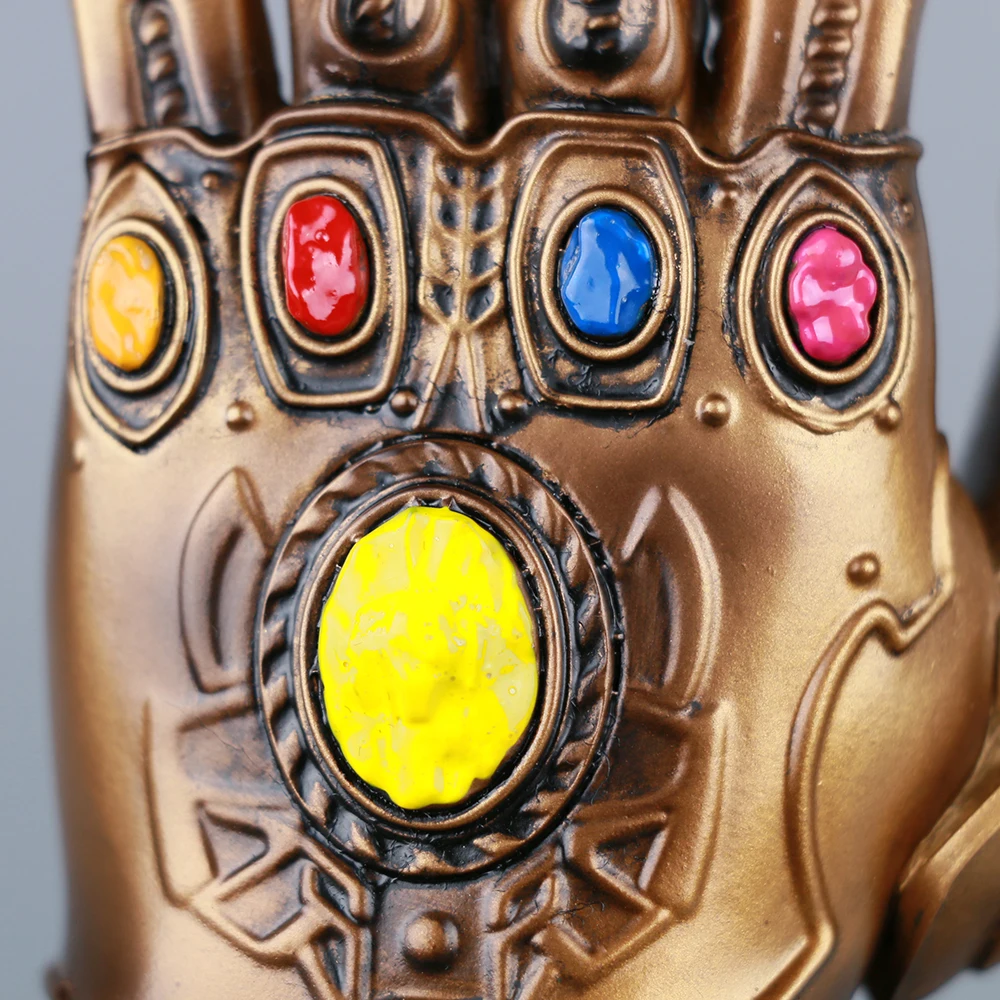 Thanos Infinity Gauntlet Avengers Infinity War Gloves Action Figure Cosplay Superhero Avengers Thanos Glove Halloween Party Prop (8)