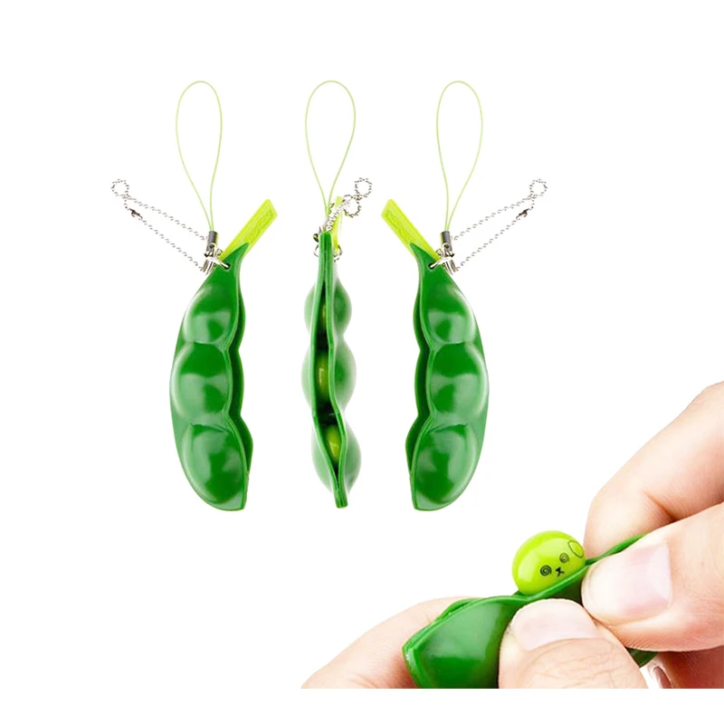 

1PCS Extruded Beans Squeeze Toys Mini Change Color Squishy Cute Antistress Ball Rising Abreact Soft Stress Funny Gift Toy