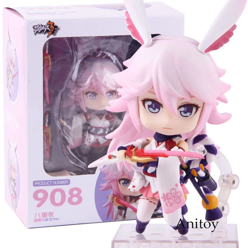 

Nendoroid 908 Houkai 3rd Sakura Yae Heretic Miko ver. PVC Action Figure Collectible Model Toy For Kids Gift