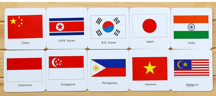 Iluminação do Bebê Cedo Brinquedos Educativos Cartão Cognitivo Bandeira Nacional 3d Cartões Montessori Materiais Inglês Jogos Adultos Crianças Mod. 268929 9 Home & Garden