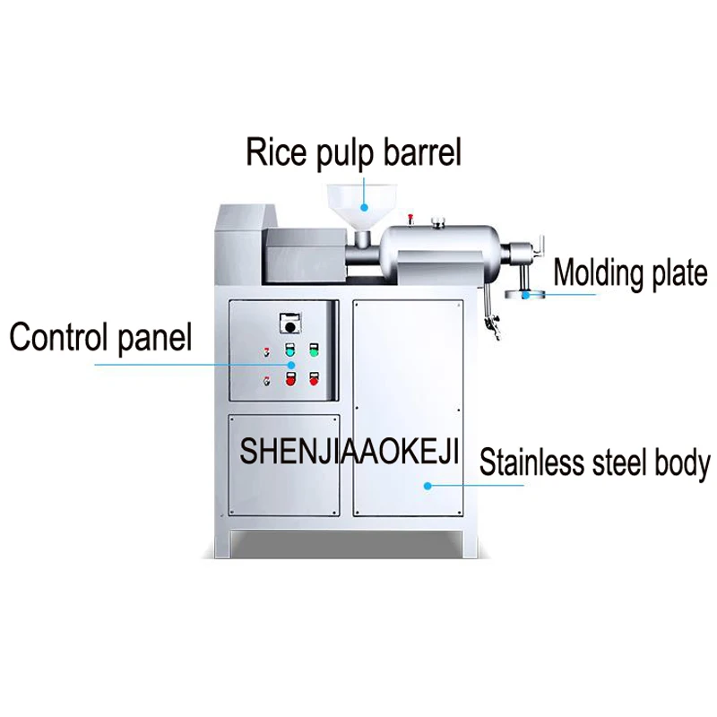 Автоматическая машина для производства рисовой лапши из нержавеющей стали Коммерческая Кухня самоприготовленная маленькая пищевая техника оборудование SZ-60 1 шт