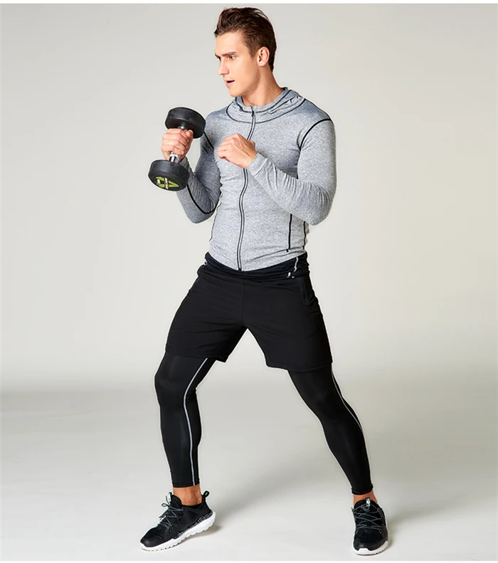 Новые мужские наборы для тренировок, быстросохнущие спортивные костюмы для бега, милый костюм для йоги, одежда для фитнеса, спортивные баскетбольные наборы