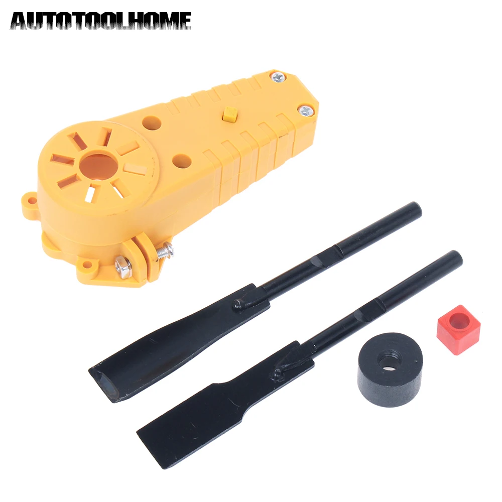 

Handheld Wood Carving Electric Chisel Accessories Woodworking Tools with 2pcs Metal Blades fits Angle Grinder M10 Adapter