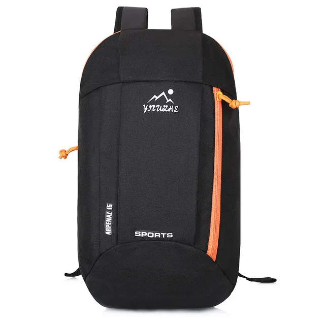 15L Спорт на открытом воздухе легкий вес водонепроницаемый рюкзак для путешествий походная сумка на молнии Регулируемый ремень кемпинг рюкзак для мужчин и женщин ребенок - Цвет: Black
