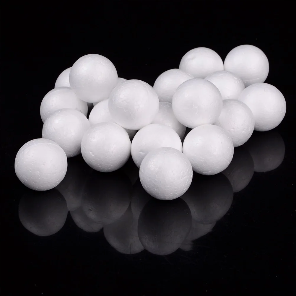 

Hot 20PCS/Lot 1-4cmModelling Polystyrene Styrofoam Foam Ball White Craft Balls For DIY Christmas Party Decoration Supplies Gifts