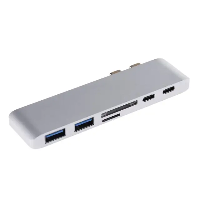 Special Offers High Speed Aluminum USB-C Hub with 2 USB 3.0 Ports SD/Micro SD Type-C USB Hubs for MacBook Pro Computer Peripherals Special Offers High Speed Aluminum USB-C Hub with 2 USB 3.0 Ports SD/Micro SD Type-C USB Hubs for MacBook Pro Computer Peripherals