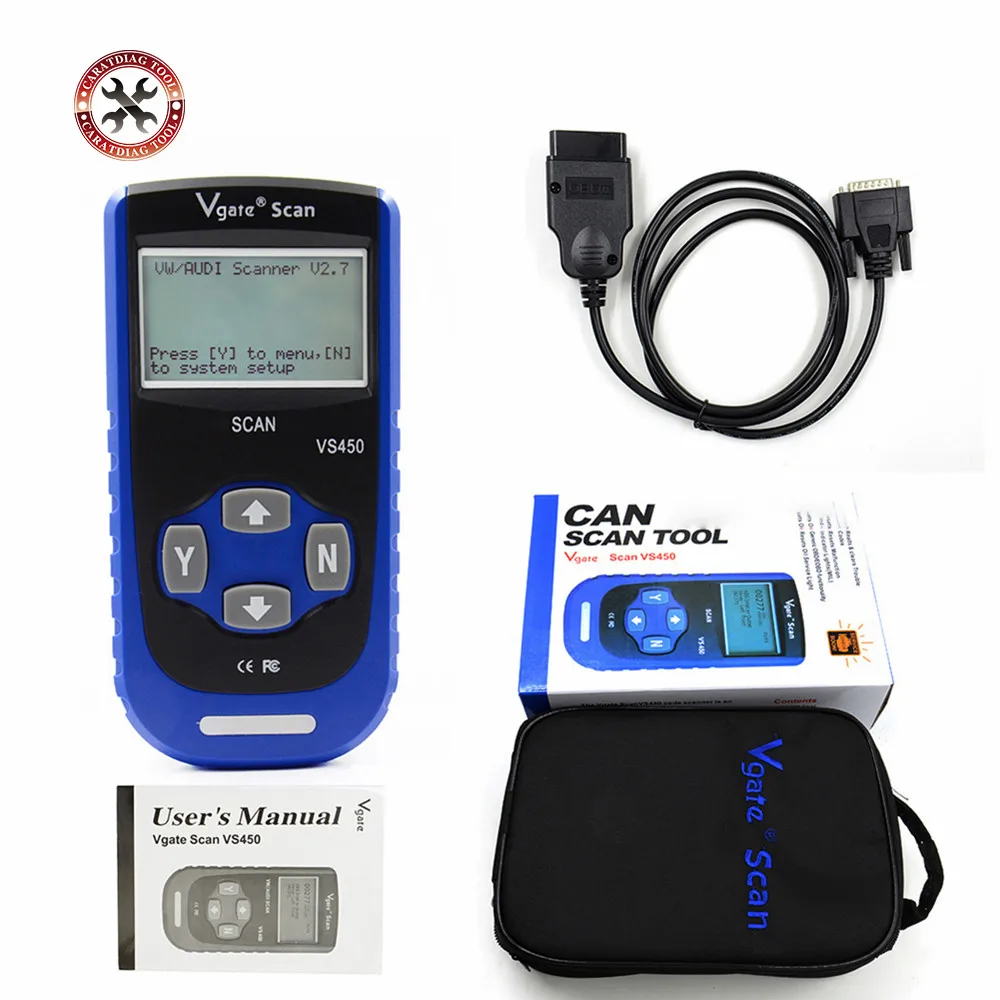 Vgate VS450 VAG Code Reader Diagnostic Scanner Com Reset Airbag ABS for