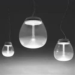 Современные светодиодный подвесные светильники прозрачное Стекло Подвесная лампа для ресторан-бар Гостиная светильники домашние