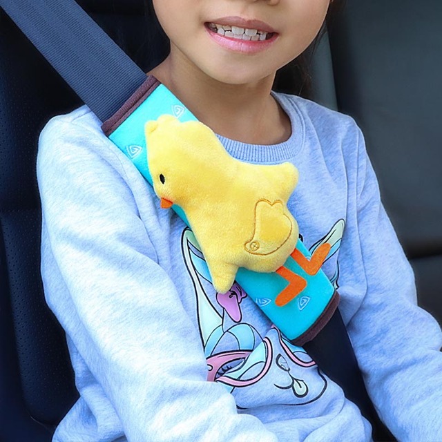 Quality Cute Cartoon Style Children Safety Belt Plush Seat Harness Shoulder Pad Cushion Car Security Protecting Cover