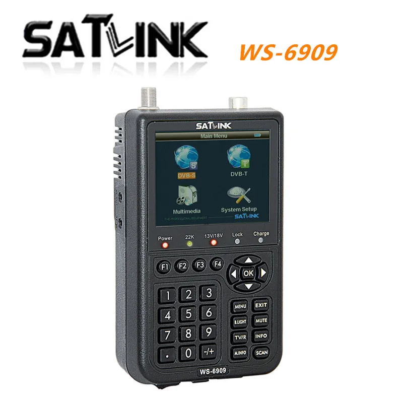 WS-6909 3," DVB-S DVB-T комбо метр спутниковый искатель 6909 Satlink ws6909 ap34 8gb коробка rom