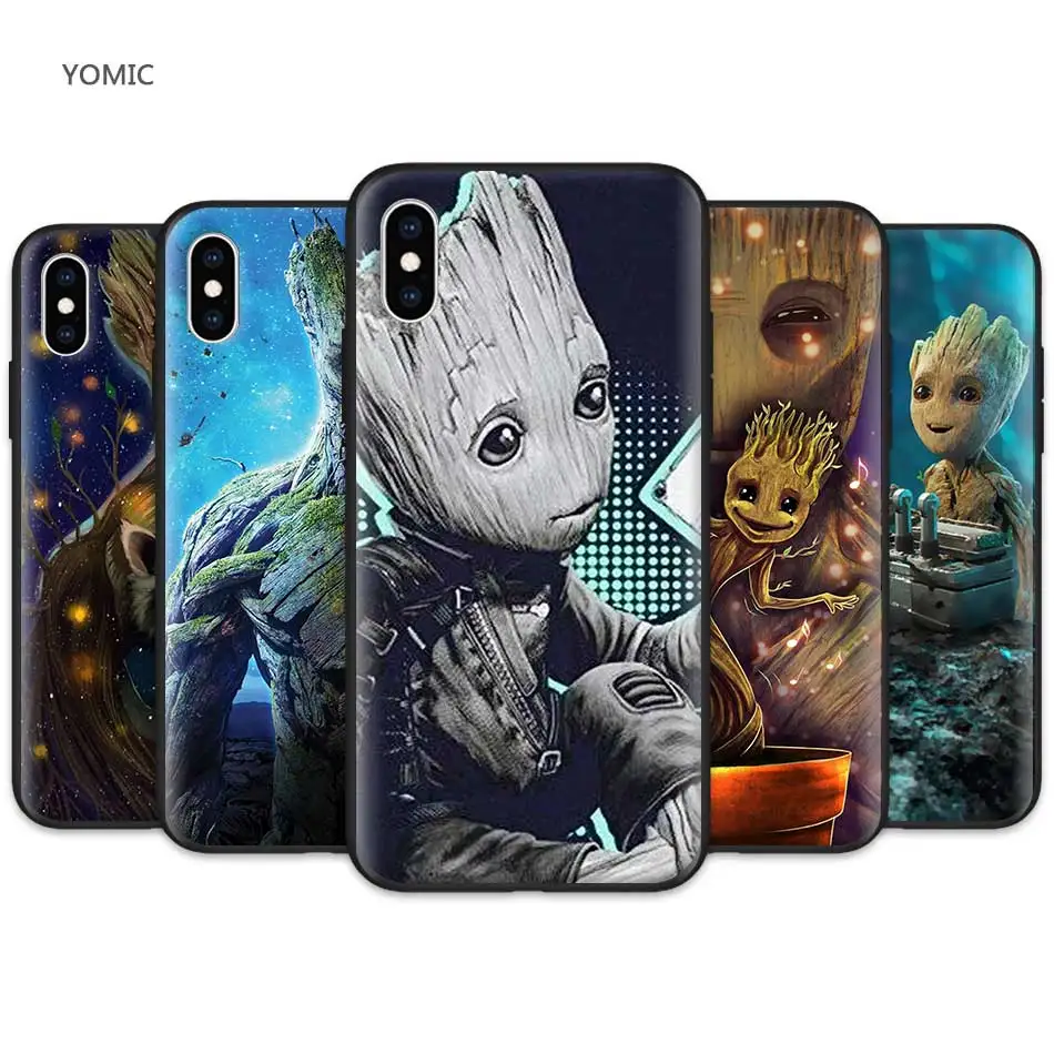 

Guardians Of The for Galaxy Black Soft Case for Apple iPhone XR 7 8 6 6S Plus X XS MAX 5 5S SE Silicone Mobile Phone Case Cover