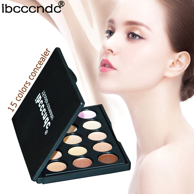 Ibcccndc Professional 15 Colors Concealer Palette Contour Palettes