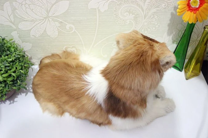 Dorimytrader lifelike animal wolf dog plush toy simulation animals Sheepdog Golden retriever dog Home Decoration Photography props DY80008 (10)