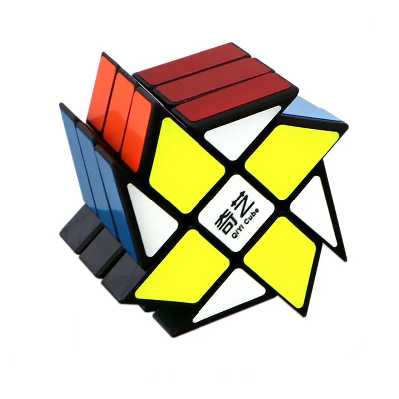 Qiyi интересной формы Волшебные Cube 3x3x3 желе черный Цвет Скорость куб-головоломка игра-головоломка для детей подарок на день идеи