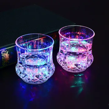 

Novelty Toys Light-up Wine Beer Glass Cup LED Flashing Glowing Water Activated Mug Luminous Party Bar Drink Luminous Toys