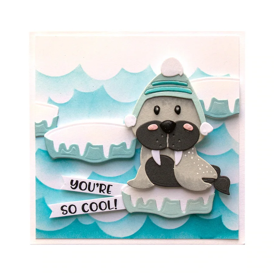

Cute Sea Lion Frame Metal Cutting Dies Stencil for DIY Scrapbooking Embossing Photo Album Decoration Paper Cards Crafts Die Cu