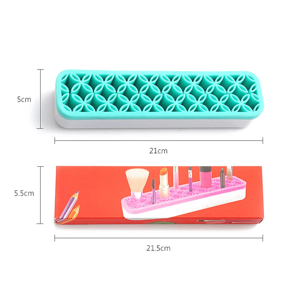 Силиконовый держатель для кистей для макияжа, органайзер для макияжа лица, сушилка для кистей, полка для кистей в форме цветка