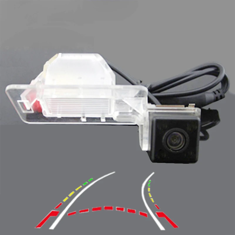 8063track no LED CCD 600L интеллектуальная динамическая траектория Автомобильная камера заднего вида для Great wall HOVER H3 H5 H6 Haval парковочная камера заднего вида - Название цвета: 8063track no LED
